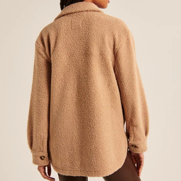 ABERCROMBIE & FITCH: Cozy Sherpa Shirt Jacket - Picture 4 of 7